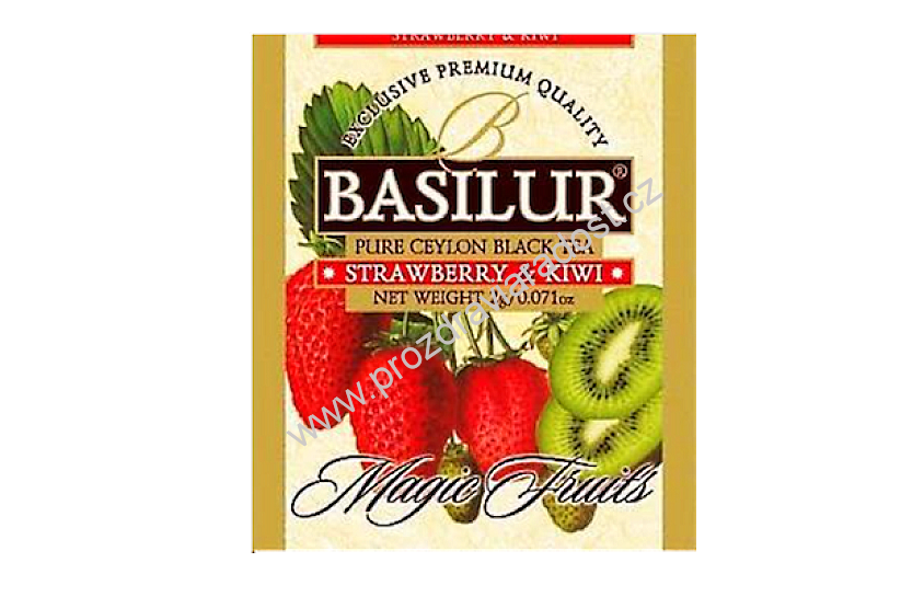 Basilur Magic Strawberry & Kiwi Black 25x2g