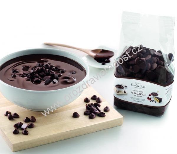 Simón Coll čokoláda 70% pecky 500 g