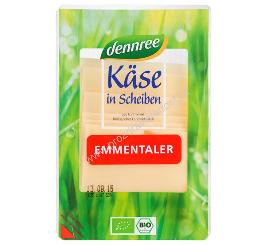 Sýr Emental bez laktózy plátky 125 g BIO DENNREE