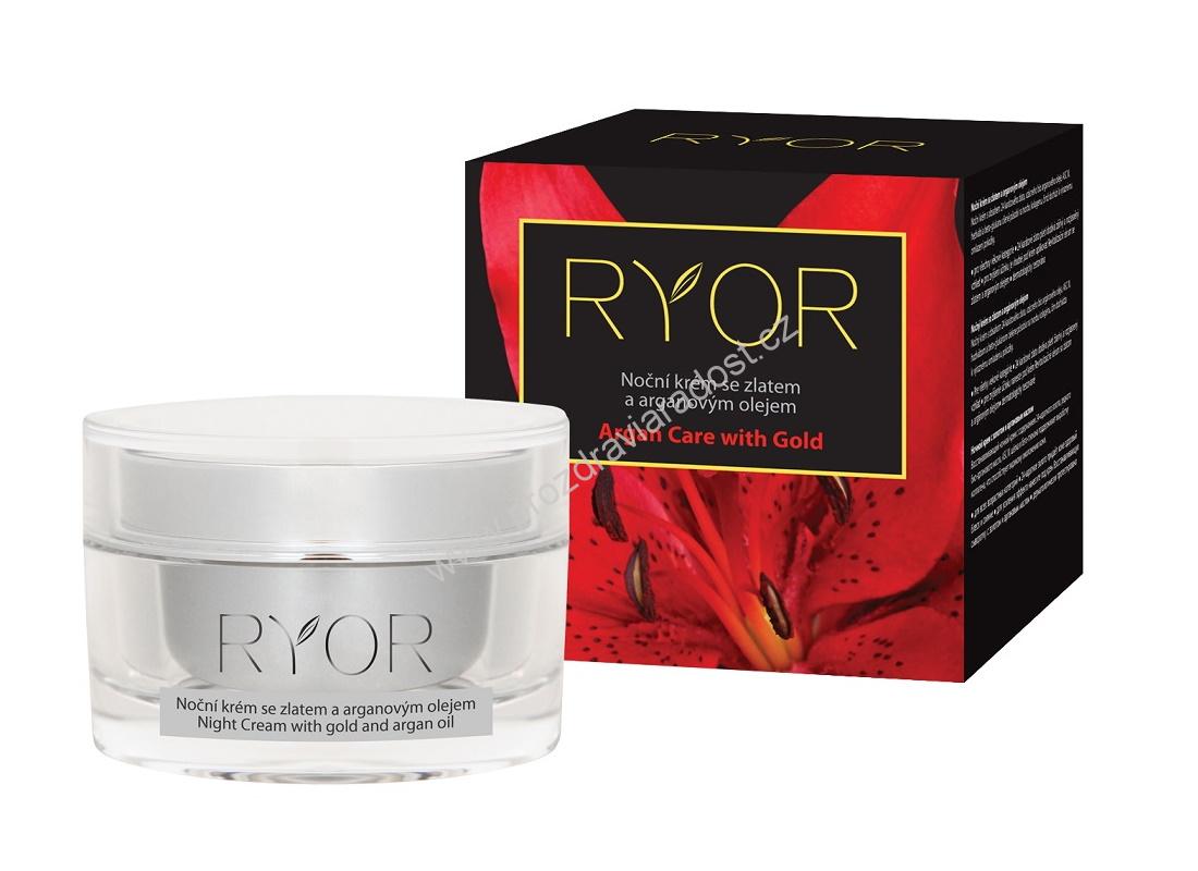 Noční krém se zlatem a arganem 50 ml RYOR