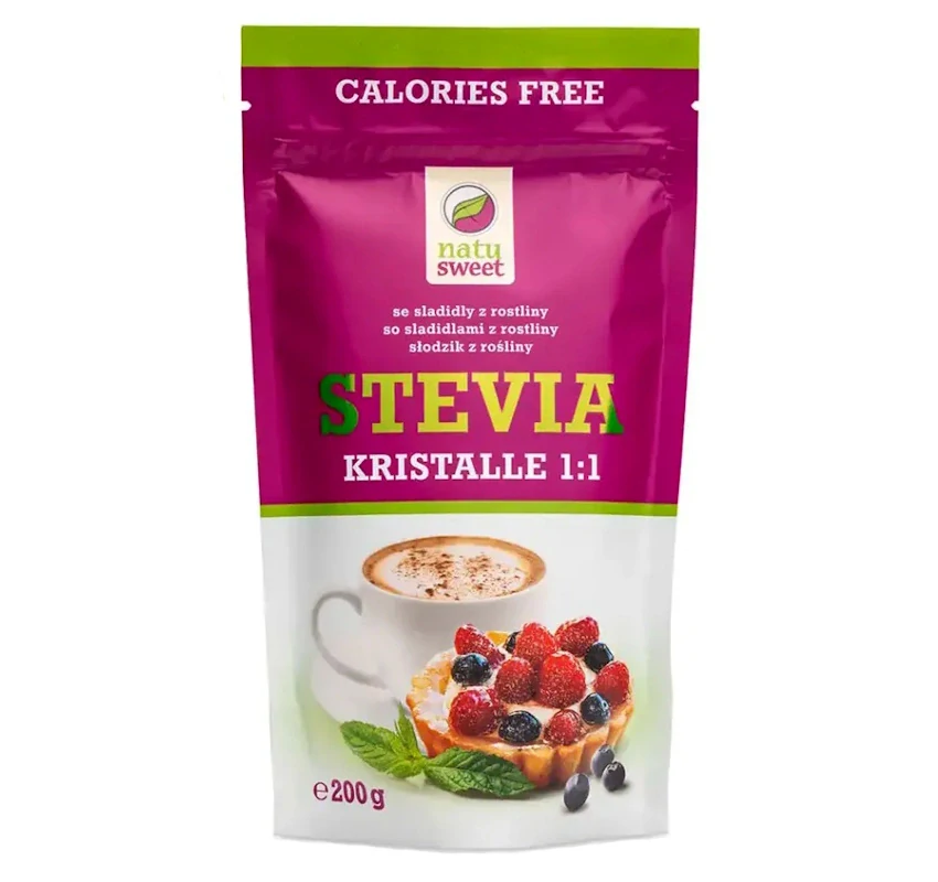 Stevia kristalle 1:1 200 g NATUSWEET