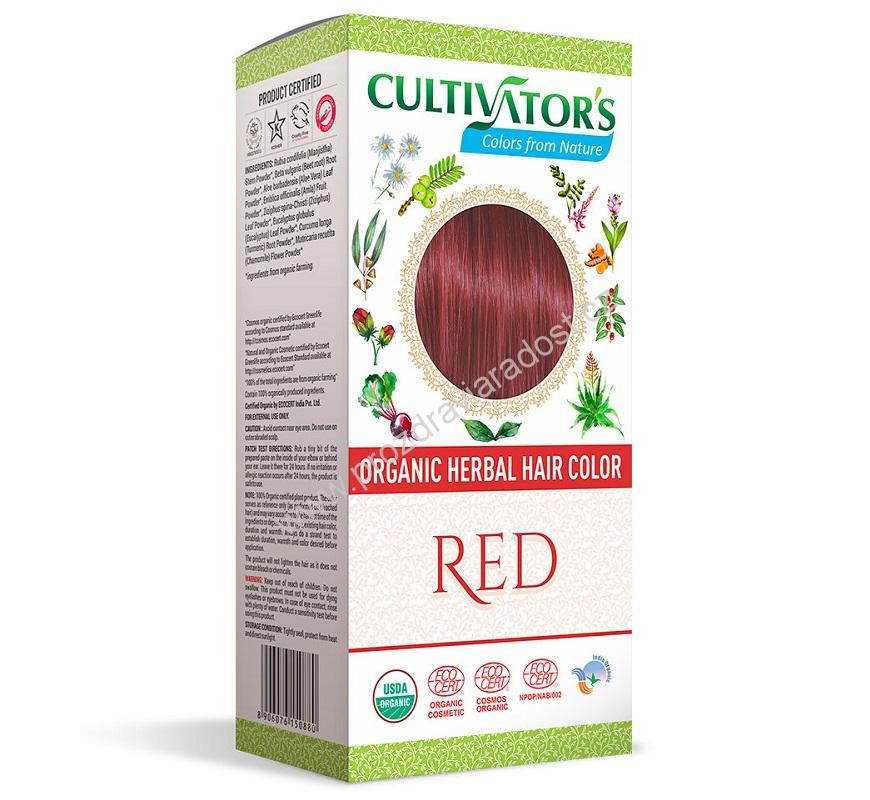 CULTIVATOR barva na vlasy Červená