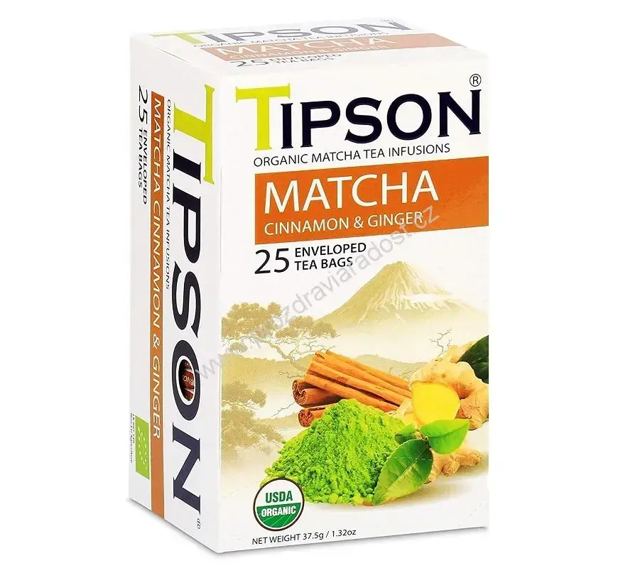 Tipson Bio Matcha Cinnamon & Ginger 25