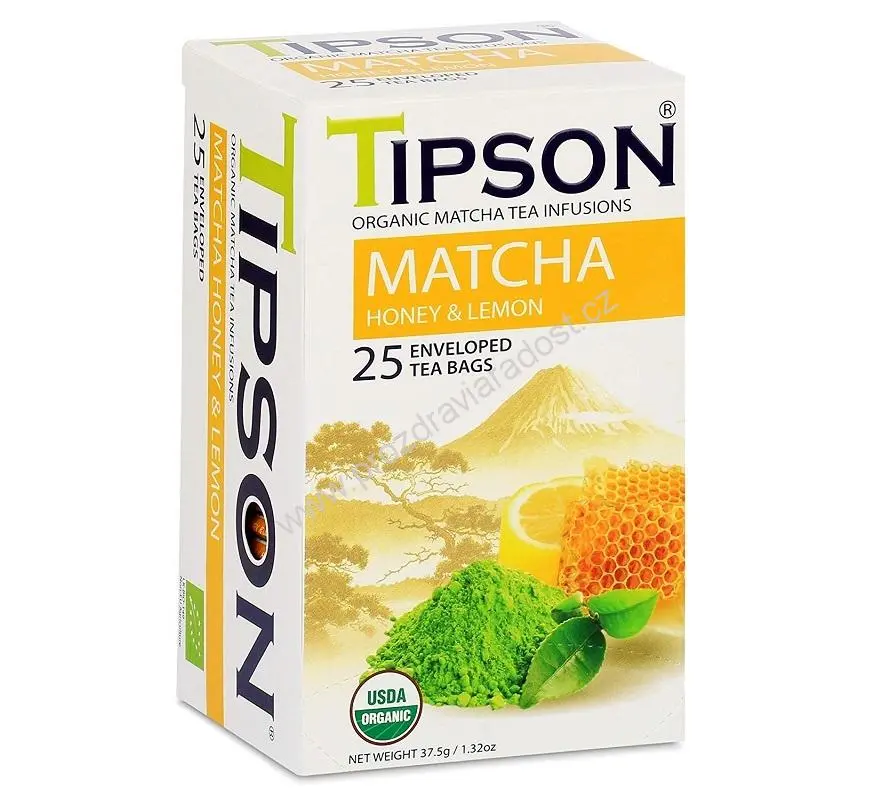 Tipson Bio Matcha Honey & Lemon 25