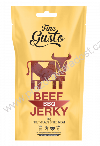Sušené hovězí maso BBQ 12 g Fine Gusto