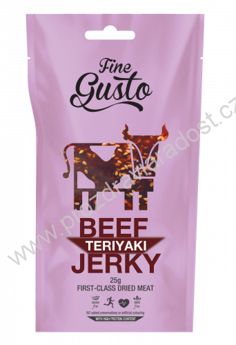 Sušené hovězí maso teriyaki 12 g Fine Gusto