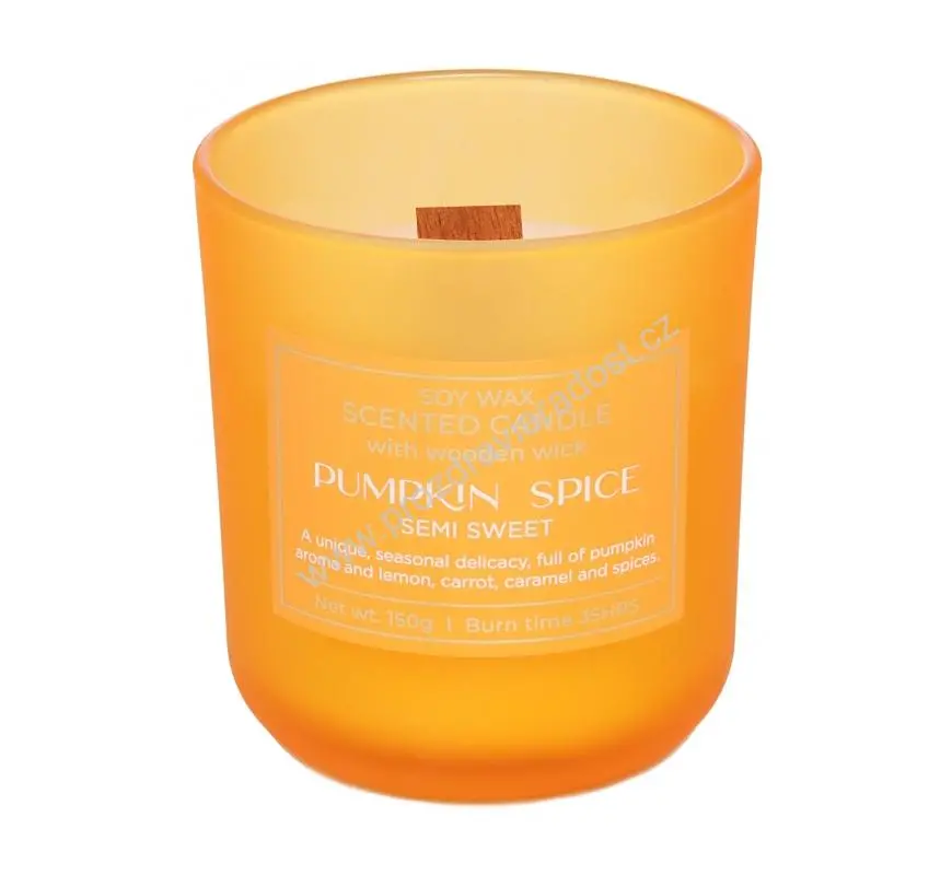 Svíčka vonná PUMPKIN SPICE - Semi Sweet 150 g BARTEK