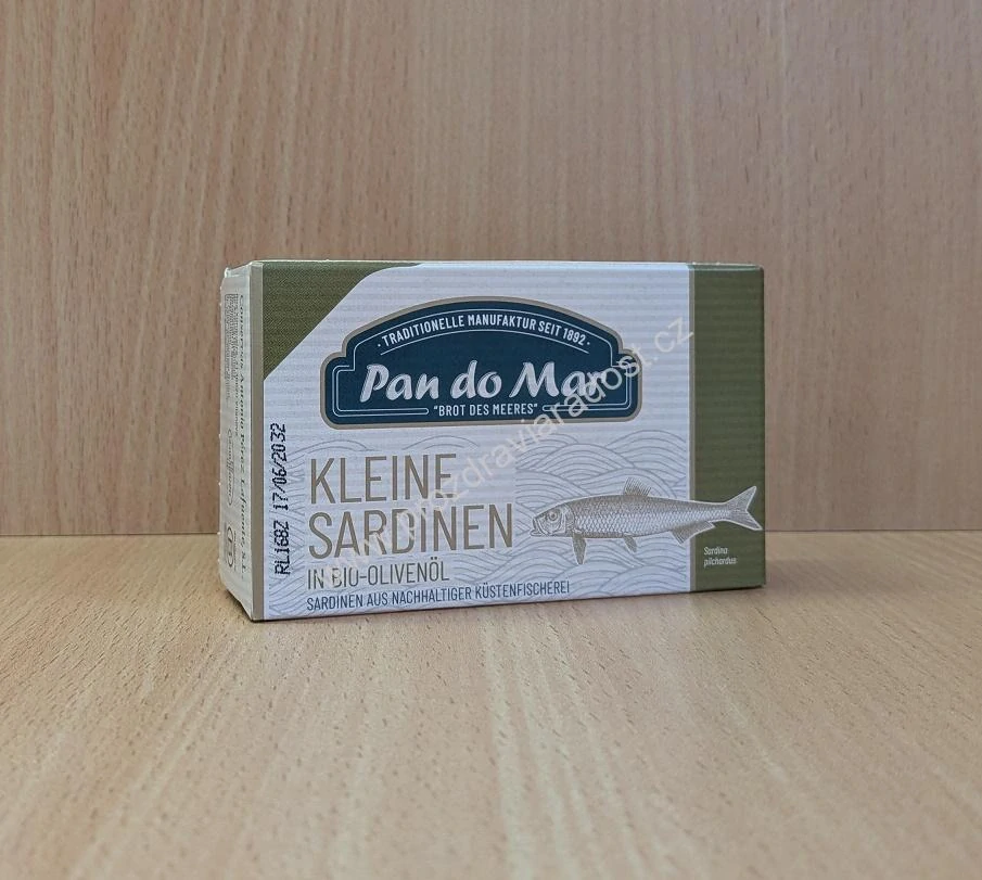 Sardinky v BIO olivovém oleji 120 g msc Pan do Mar