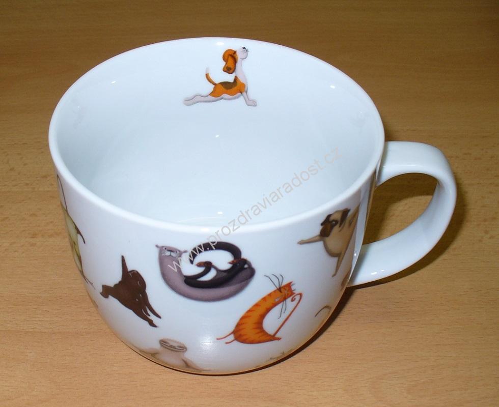 Porcelánový hrnek Hodina jógy 750 ml