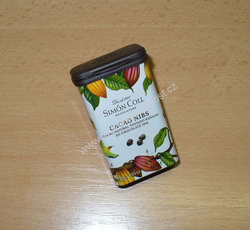 Simón Coll kakaové boby v čokoládě 30 g