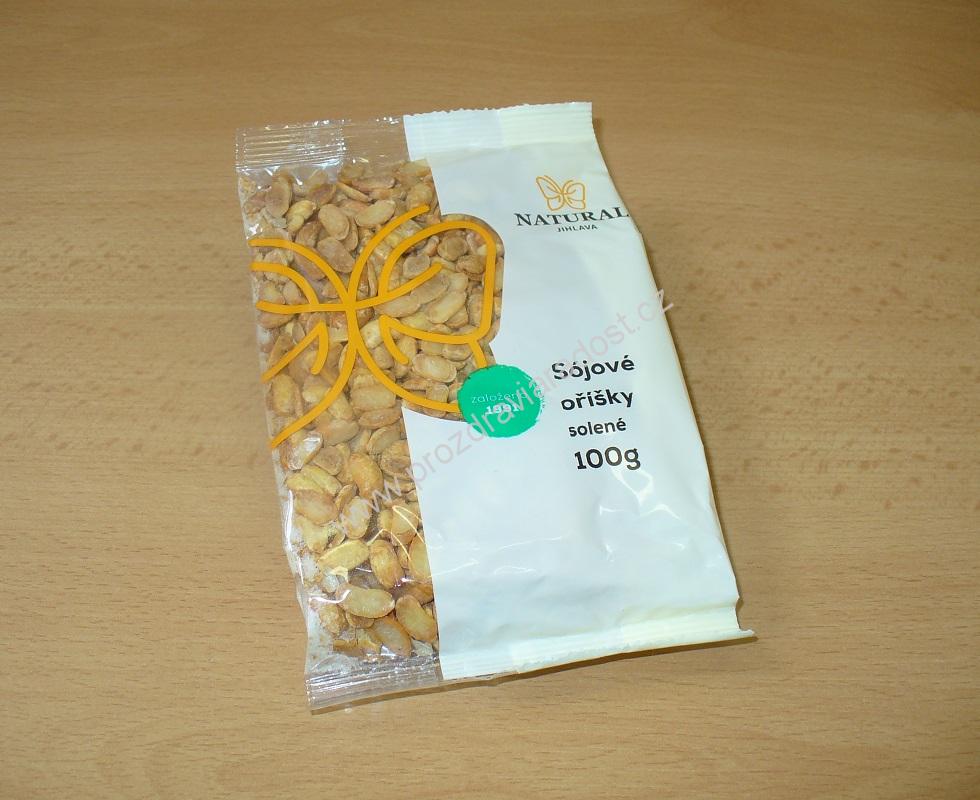 Sójové oříšky pražené solené 100 g NATURAL J.