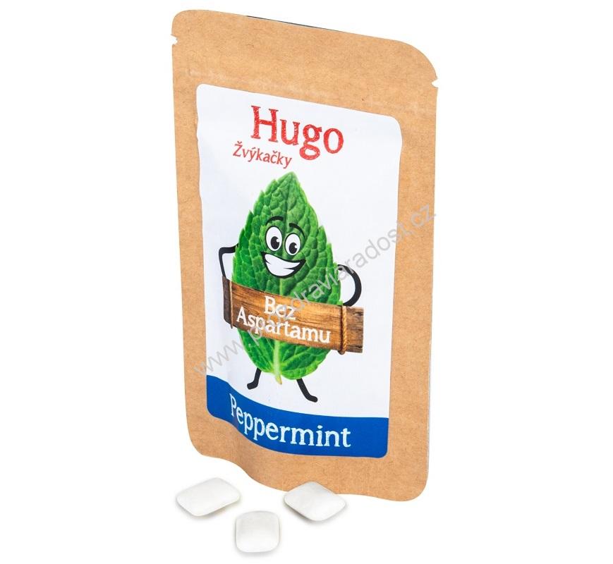 HUGO žvýkačky Peppermint 9 g VELEBA