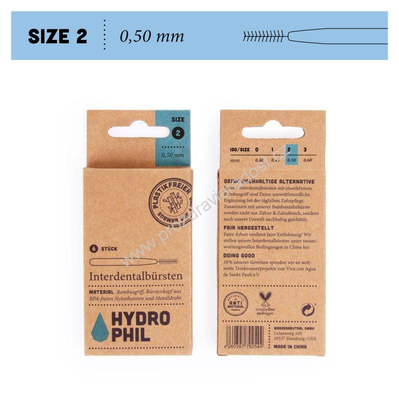 Bambusový mezizubní kartáček 0,50 mm Hydrophil