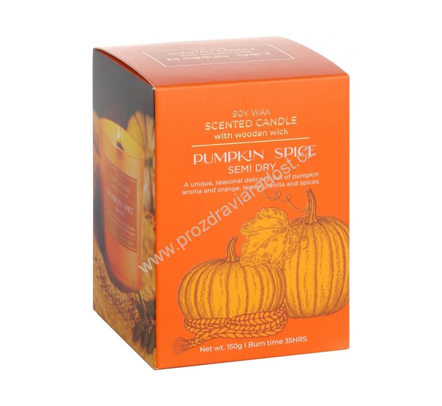Svíčka vonná PUMPKIN SPICE - Semi Dry 150 g BARTEK