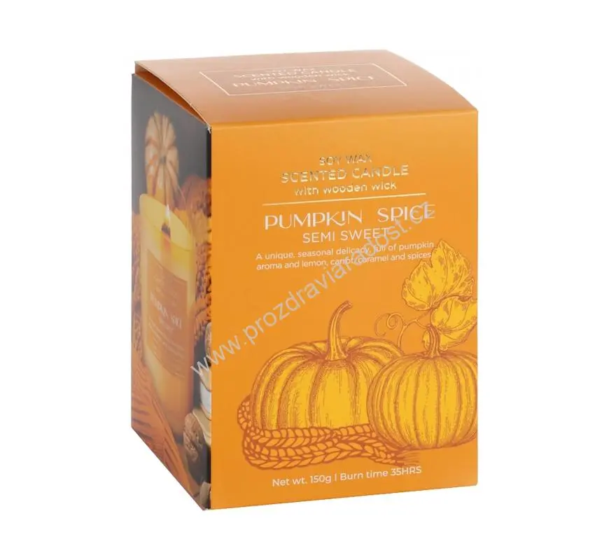 Svíčka vonná PUMPKIN SPICE - Semi Sweet 150 g BARTEK