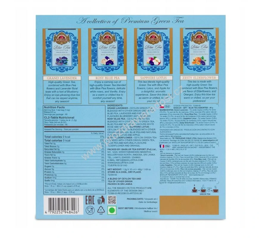 Basilur Gift Blue Tea Assorted 40x1,5g