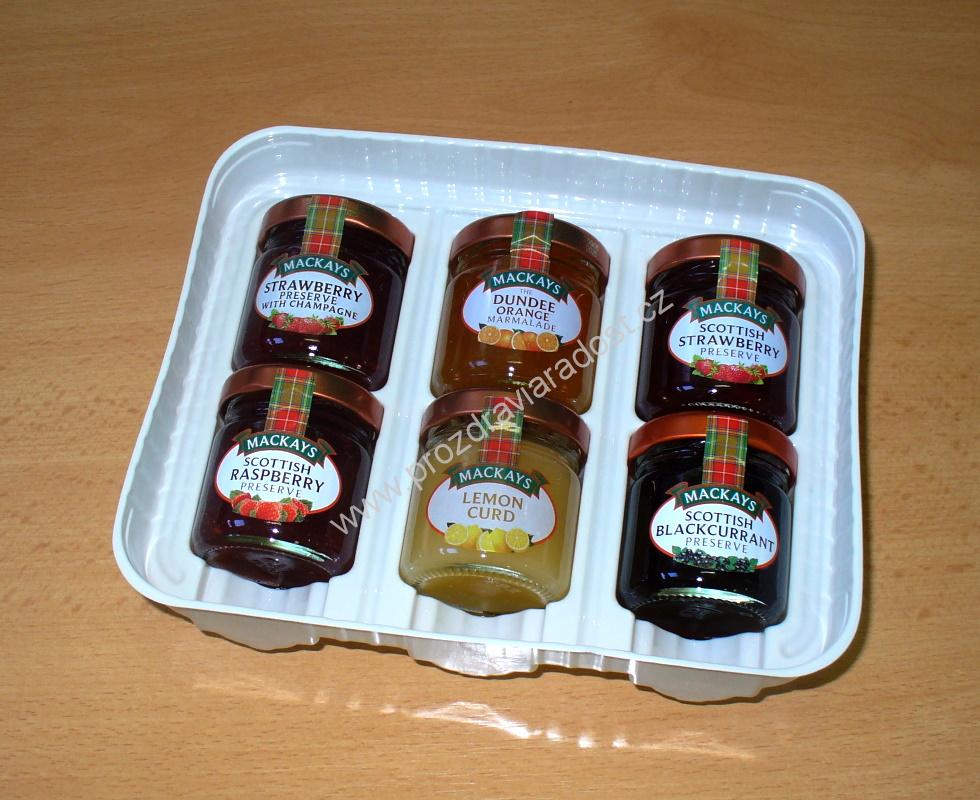 Dárková sada džemů a zavařenin 6x42 g Mackays