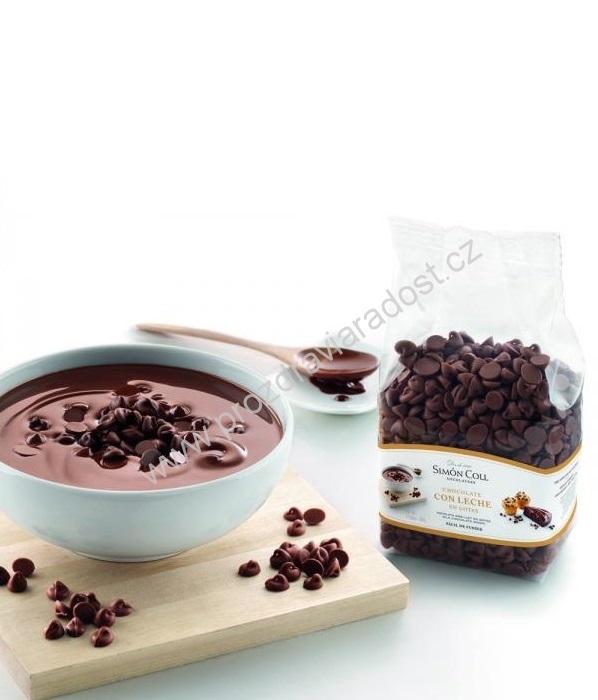 Simón Coll čokoláda 32% pecky 500 g