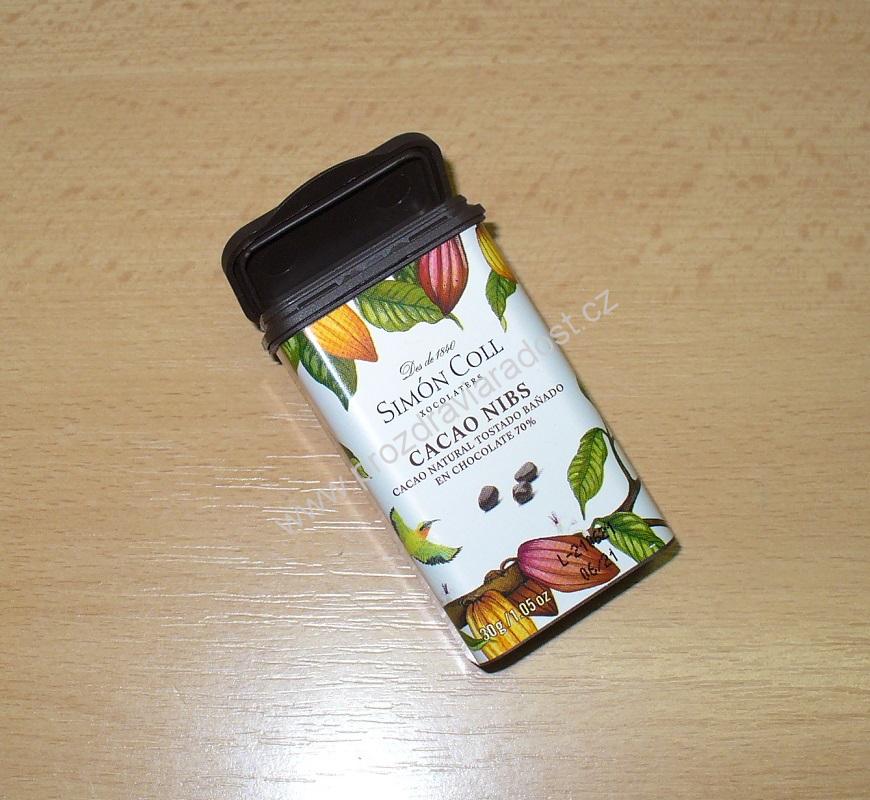 Simón Coll kakaové boby v čokoládě 30 g