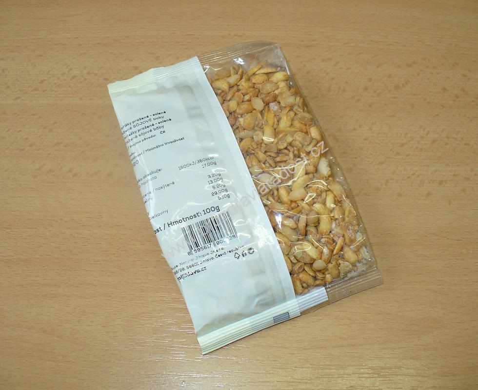 Sójové oříšky pražené solené 100 g NATURAL J.