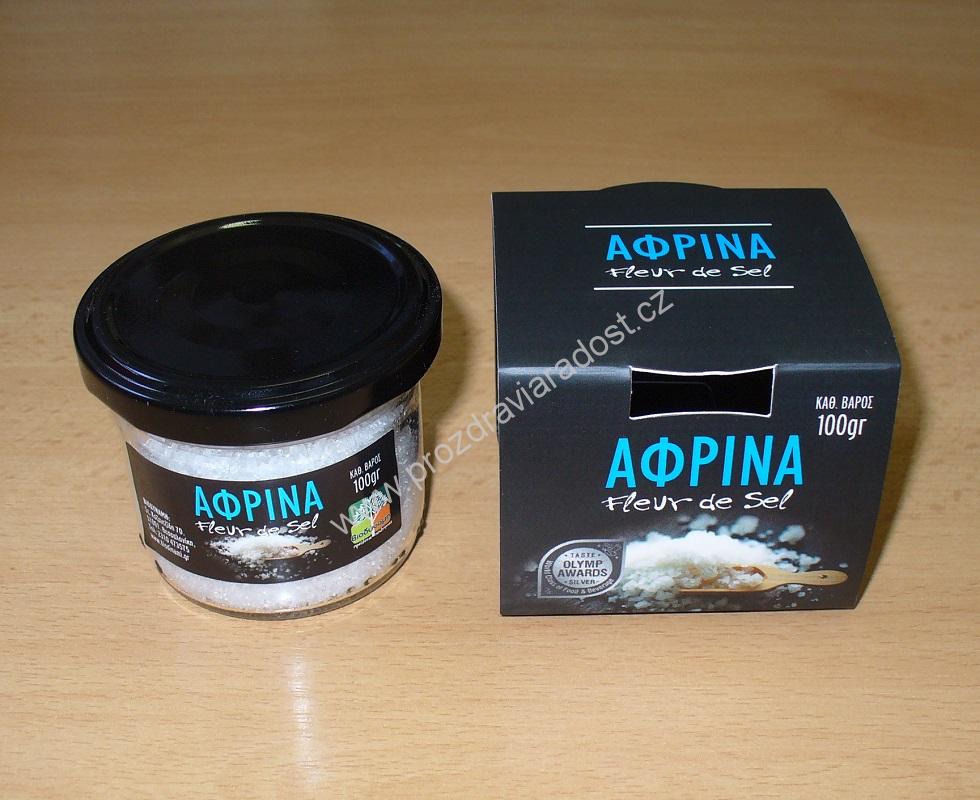 Afrina sůl Fleur De Sel 100 g Biodinami