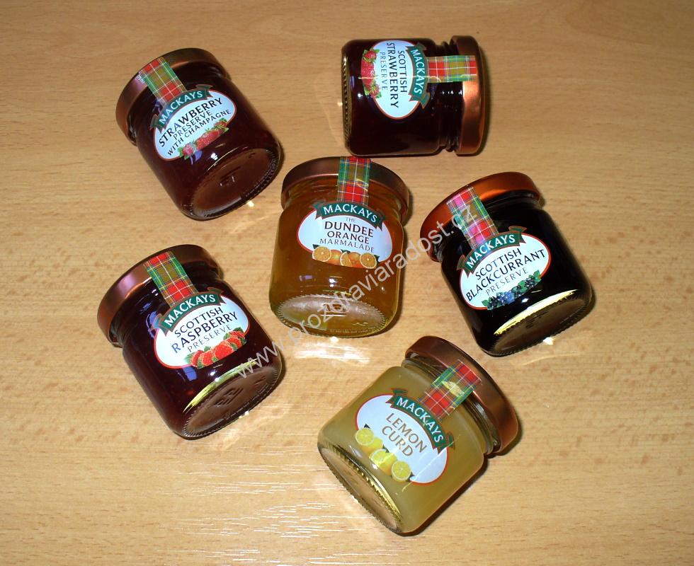 Dárková sada džemů a zavařenin 6x42 g Mackays