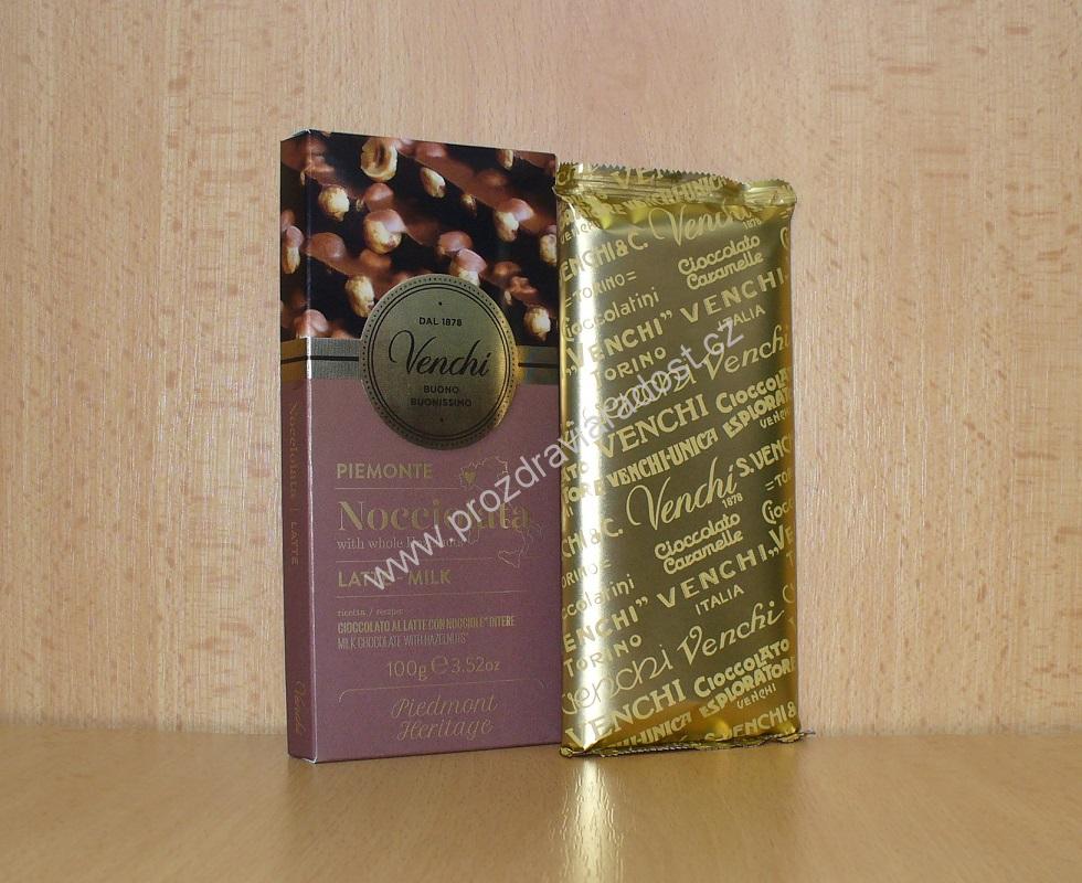 Venchi mléčná lískový oříšek 100 g