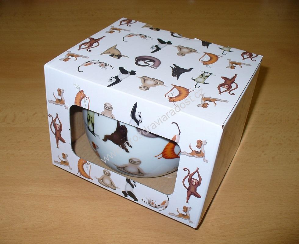 Porcelánový hrnek Hodina jógy 750 ml