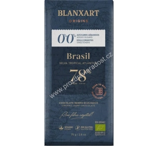 Čokoláda 78% Brasil neslazená 80 g BIO BLANXART