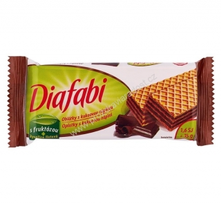 Diafabi Oplatky s kakaovou náplní 35 g PLH