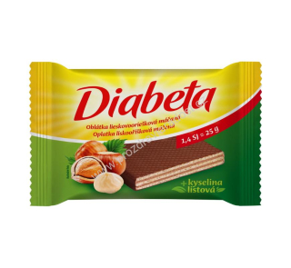 Dibeta Oplatka lískooříšková celolomáčená 25 g PLH