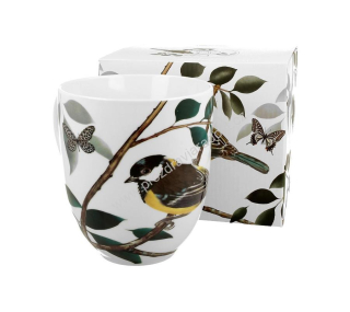 Porcelánový hrnek XXL 1000 ml Sýkorky
