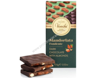 Venchi hořká čokoláda s mandlemi 100 g