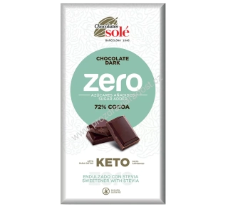 Čokoláda hořká 72 % se stévií 100 g SOLÉ