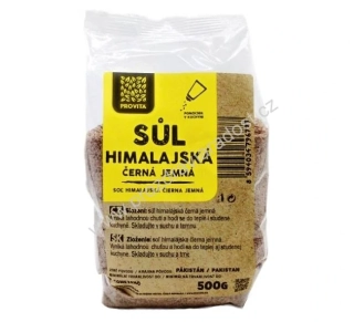 Sůl Himalájská černá jemná 500 g PROVITA