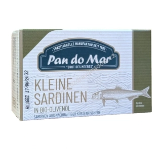 Sardinky v BIO olivovém oleji 120 g msc Pan do Mar