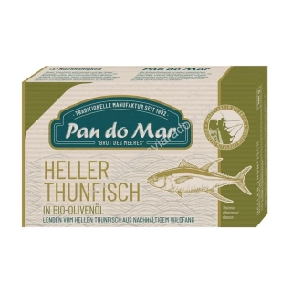 Tuňák světlý v extra BIO olivovém oleji 120 g msc Pan do Mar