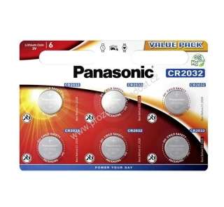 Panasonic baterie 3V CR2032 blistr 6 ks