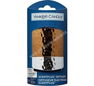 Yankee Candle strojek na vůně do elektrické zásuvky Hammered Copper & Silver