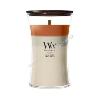 WoodWick Trilogy Vanilla Embers svíčka Váza velká