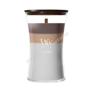 WoodWick Trilogy Radiant Cashmere svíčka Váza velká