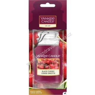Yankee Candle vůně do auta visačka papír Black Cherry