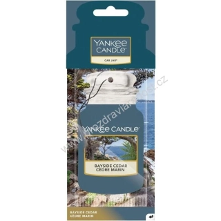 Yankee Candle vůně do auta visačka papír Baysid Cedar