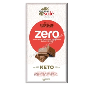 Čokoláda mléčná se stévií 100 g SOLÉ