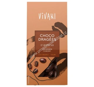Čokoládové dražé Espresso 75 g BIO VIVANI