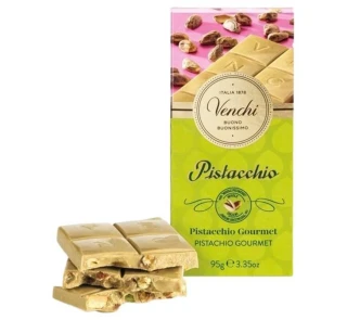 Venchi bílá se solenými pistáciemi 95 g