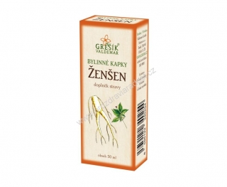 Ženšen - kapky 50 ml GREŠÍK