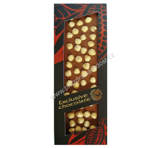 Mléčná čokoláda Exclusive s lískovými ořechy 150 g T-SEVERKA