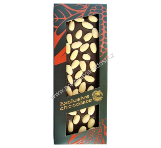 Hořká čokoláda Exclusive s mandlemi 150 g T-SEVERKA