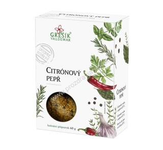 Dobré koření Pepř Citrónový 60 g GREŠÍK